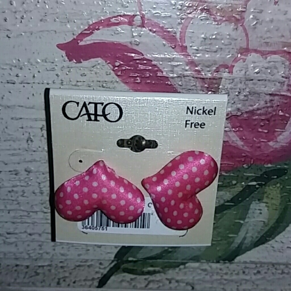 Button earrings